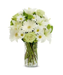 Whites Pops Pretty Peaceful Wishes Bouquet